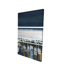 Vue d'oiseau de la plage