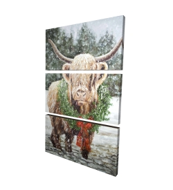 Vache highland de noël