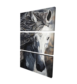 Front wild horse