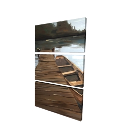 Lake, dock and boat