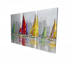Sailboats in the wind