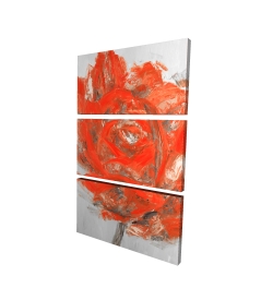 Abstract red flower