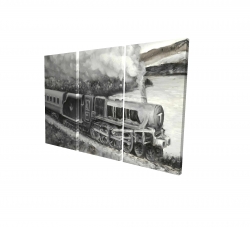 Vintage passenger locomotive 