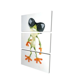 Funny frog with sunglasses