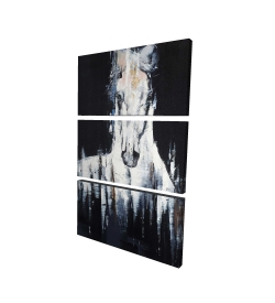  cheval blanc abstrait sur fond noir