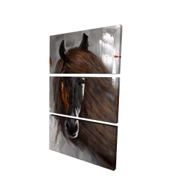 Fier cheval brun