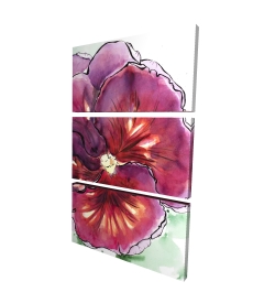 Blossoming orchid with wavy petals