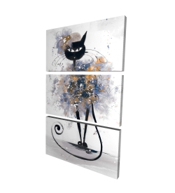 Cartoon black cat