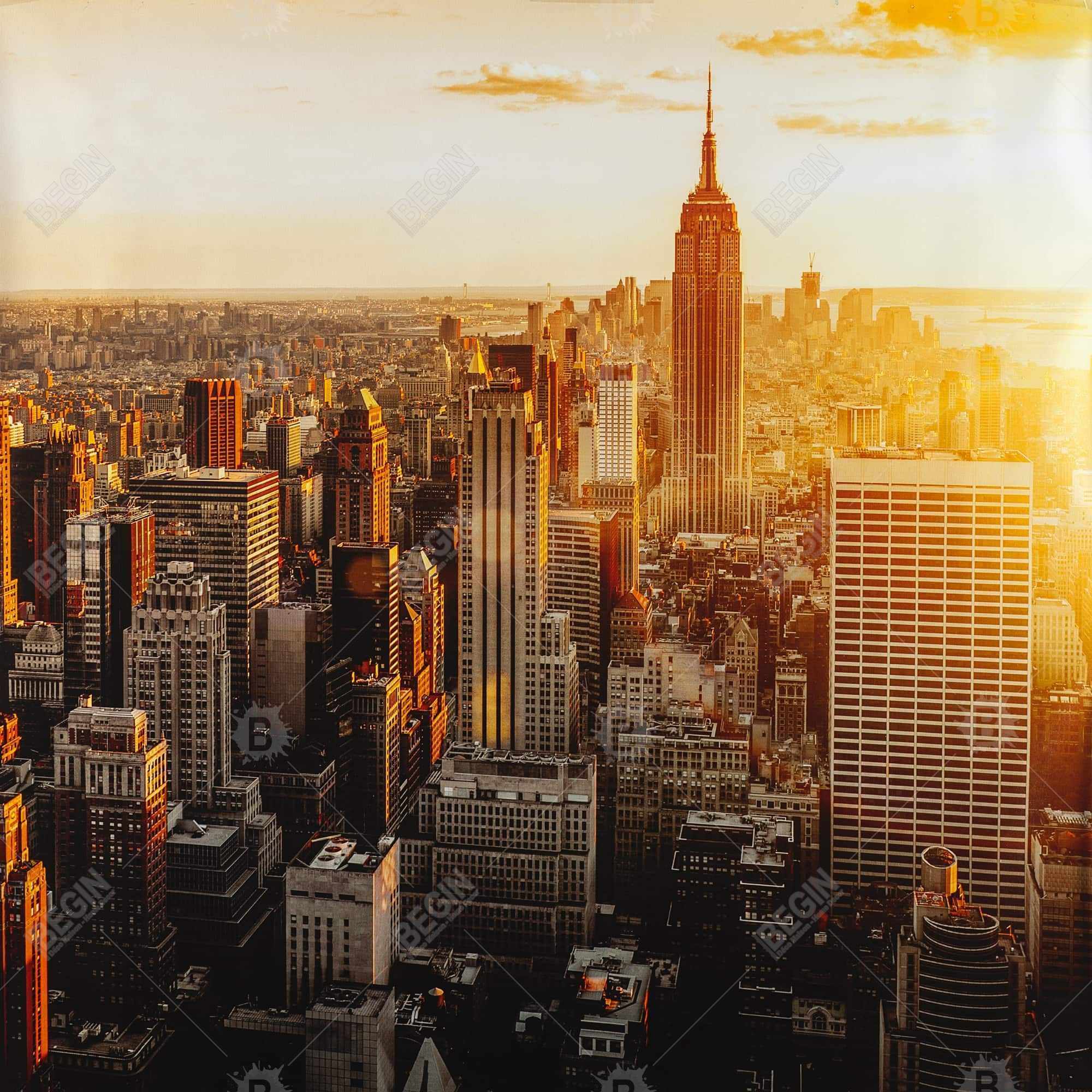New york city at sunset