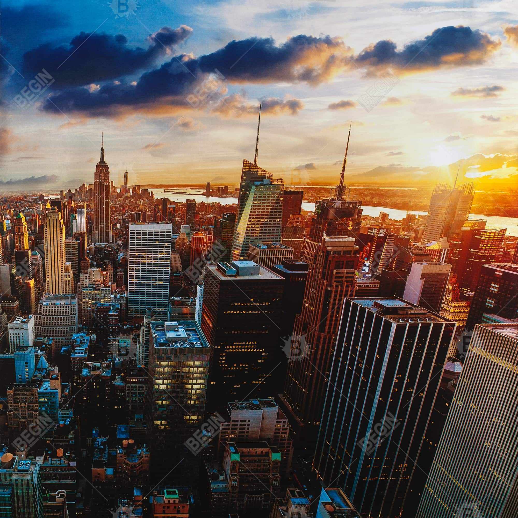 City of new york by dawn