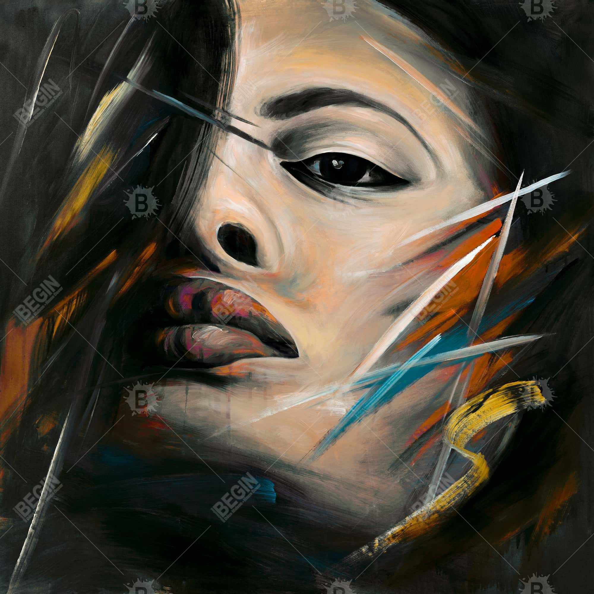 Abstract woman portrait