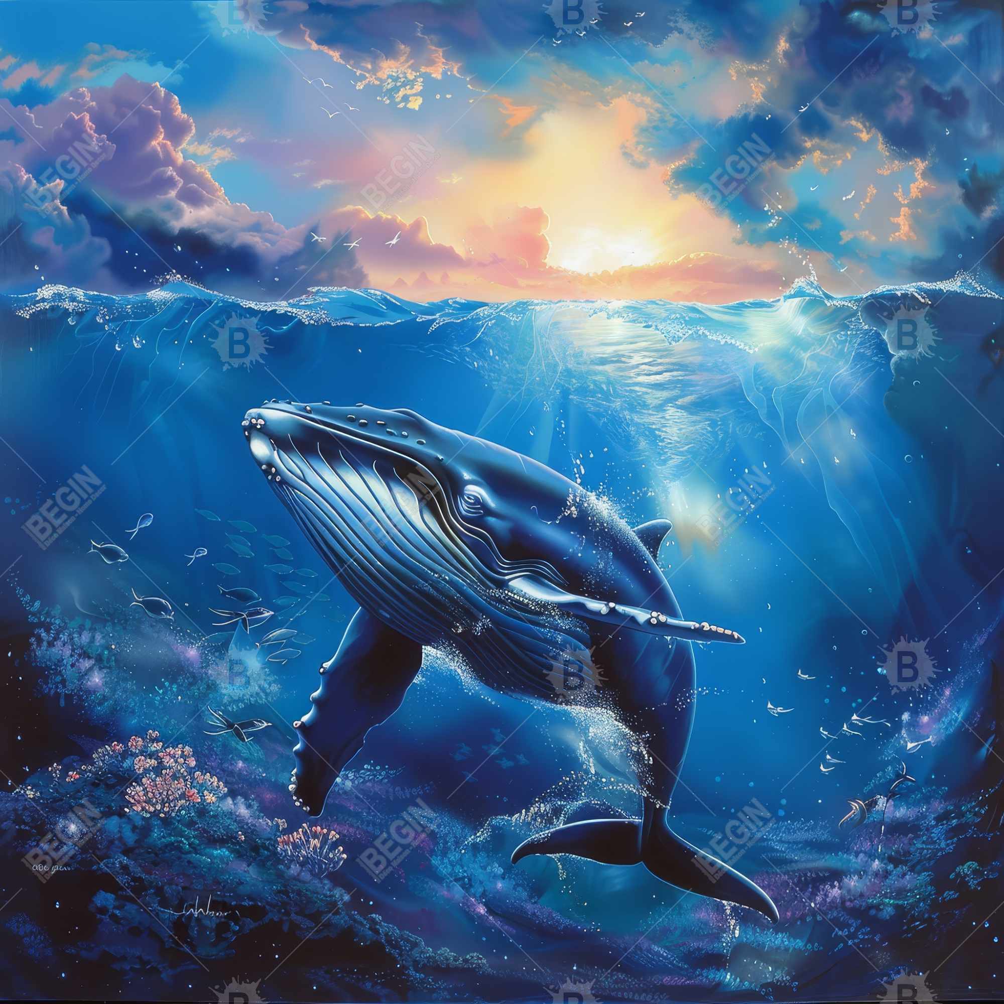 Whale in the water