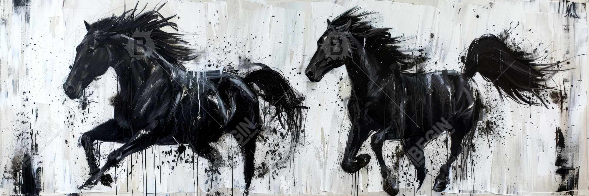 At a gallop