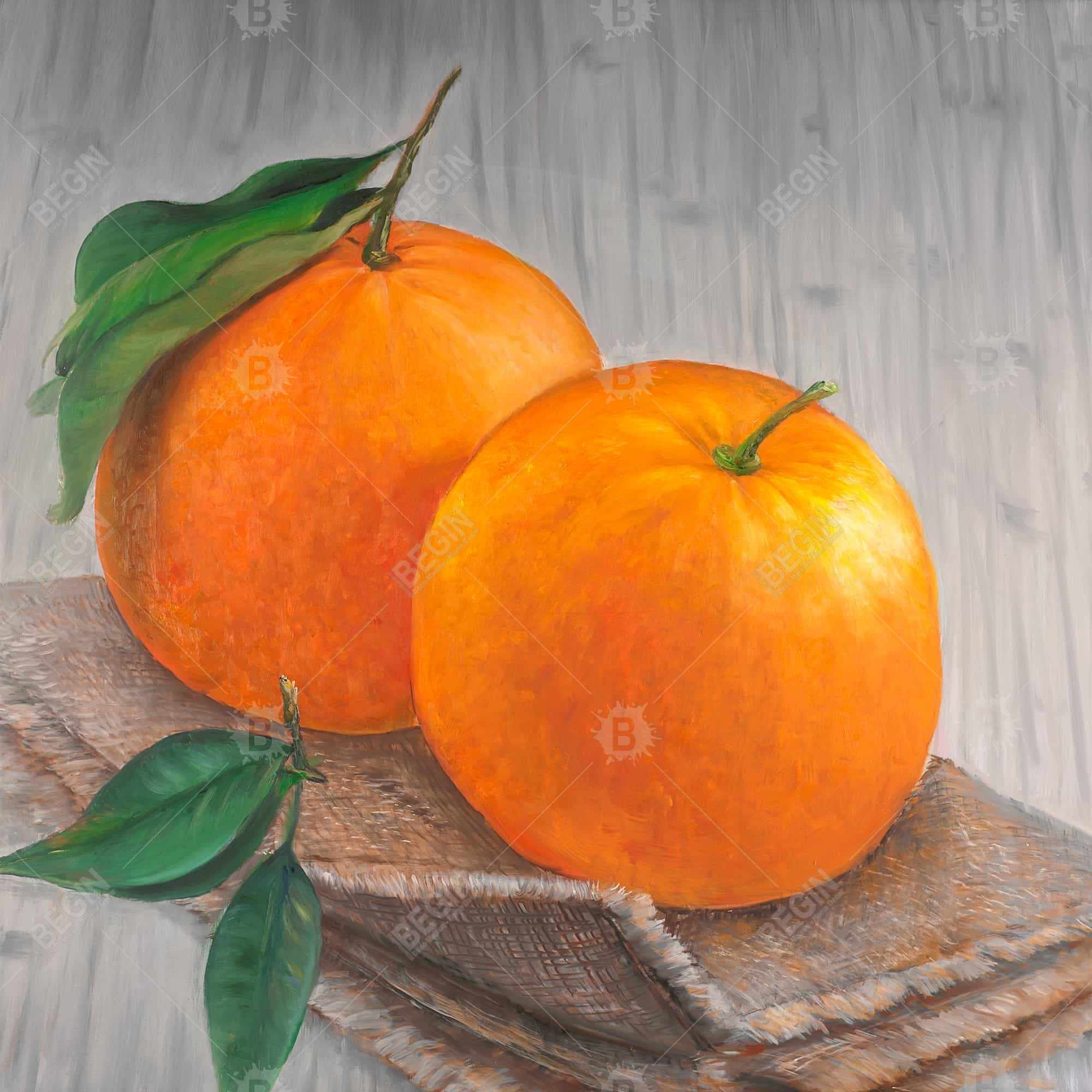 Two oranges