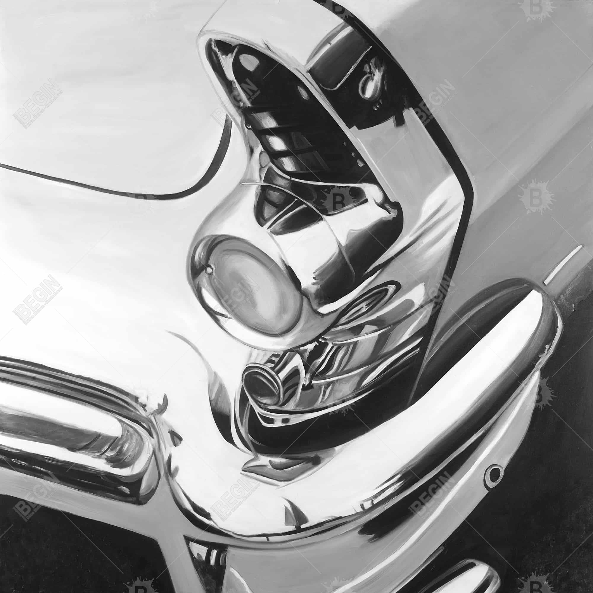 Beautiful chrome car