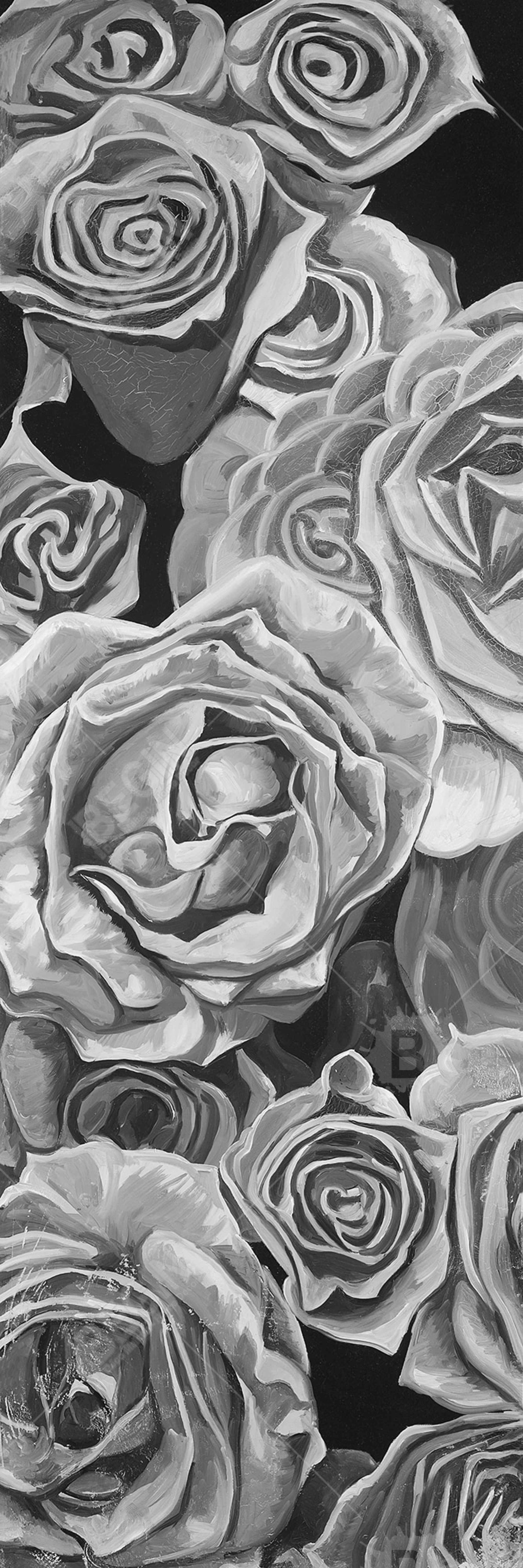 Grayscale roses