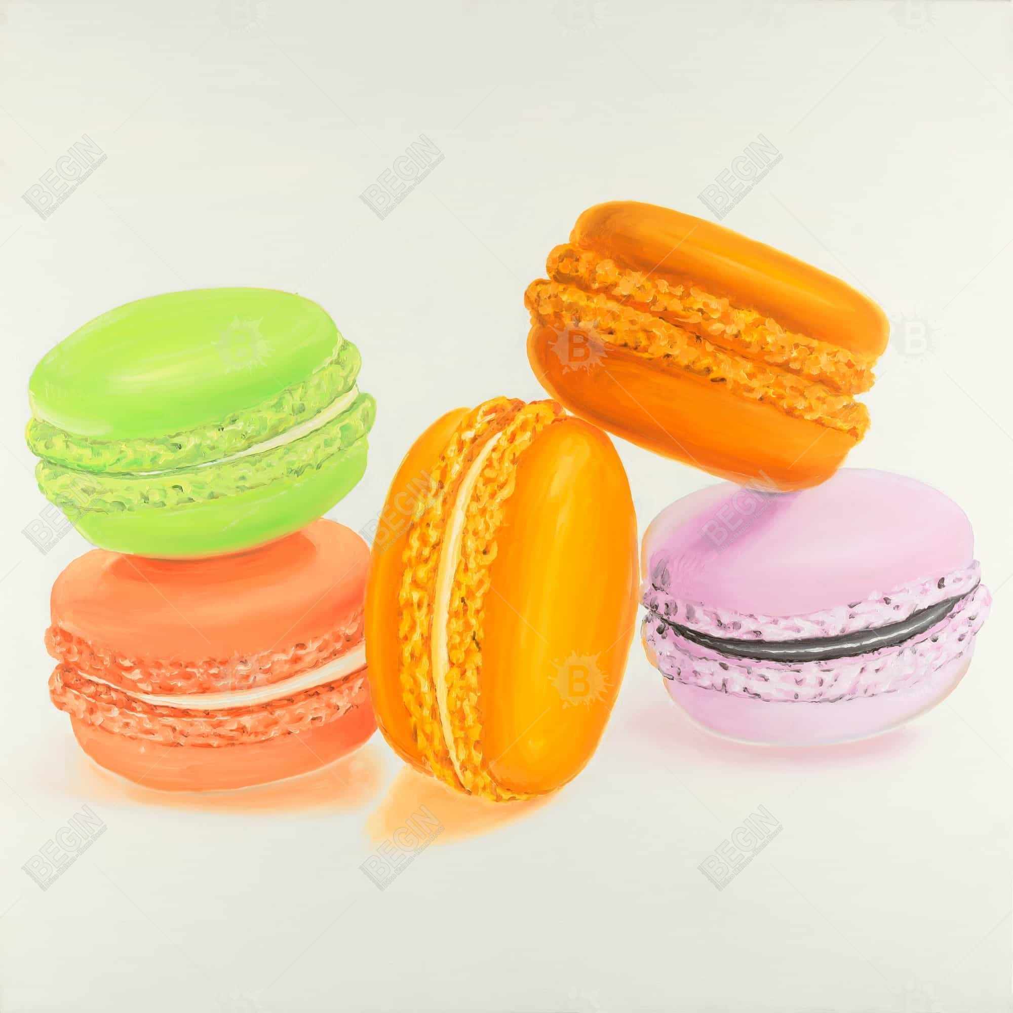 Small bites of macaroons