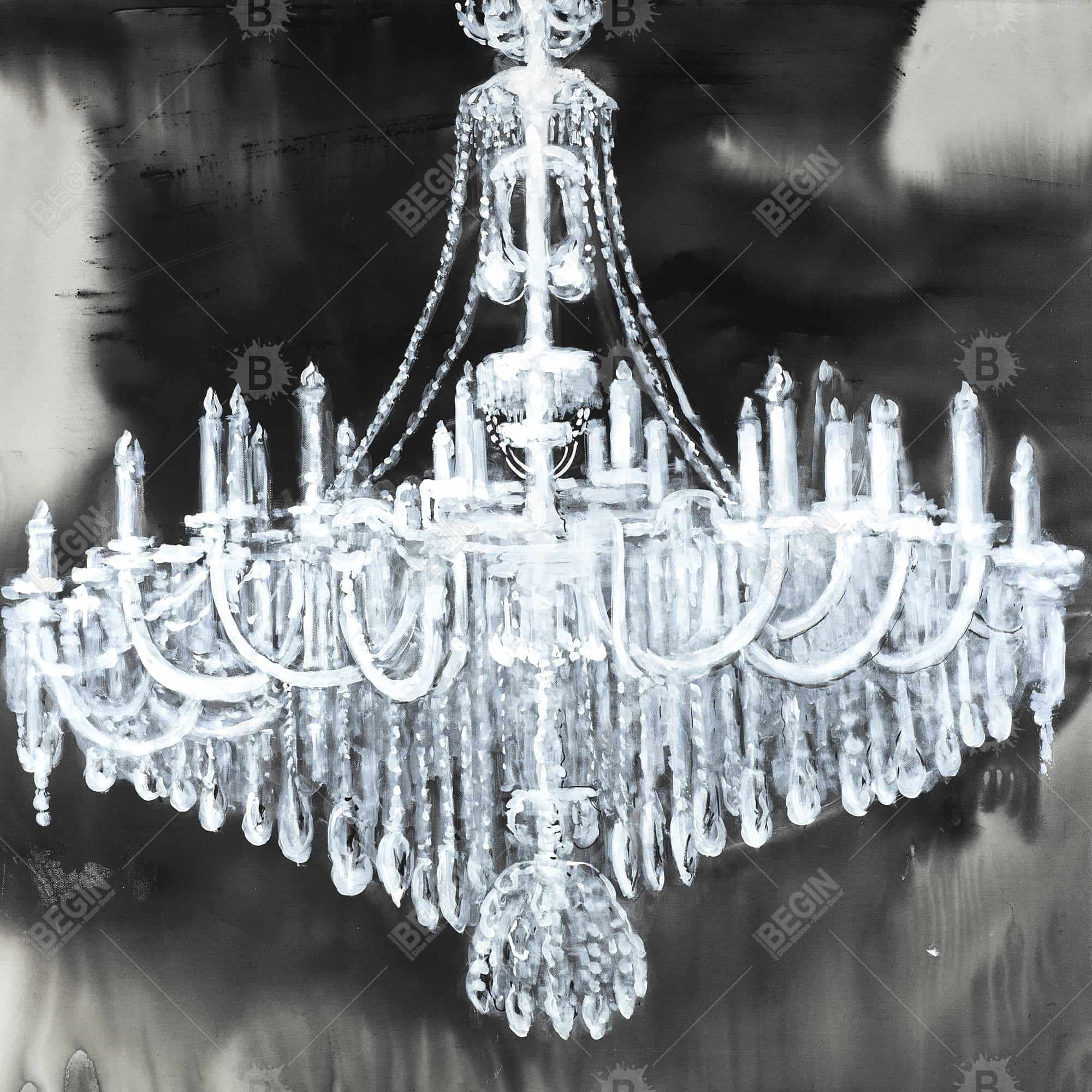 Glam chandelier