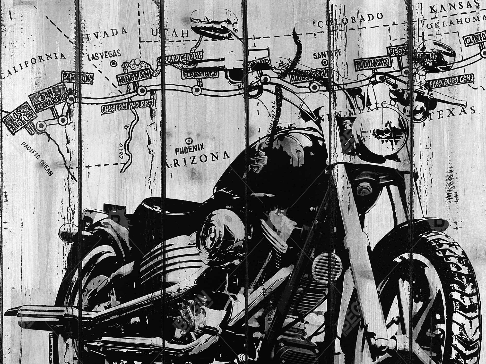 Motorcycle grey and black