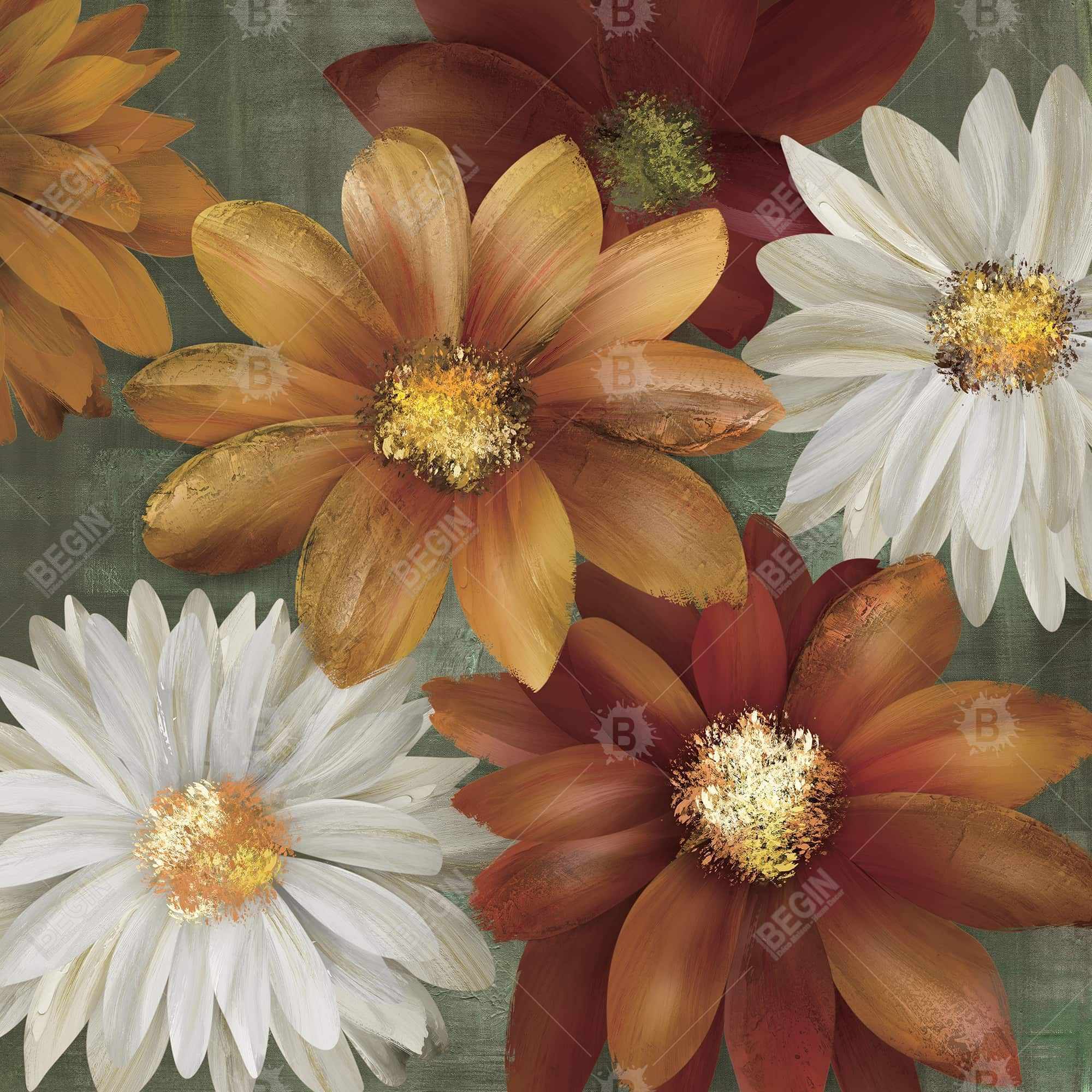 Fleurs aux couleurs d'automne