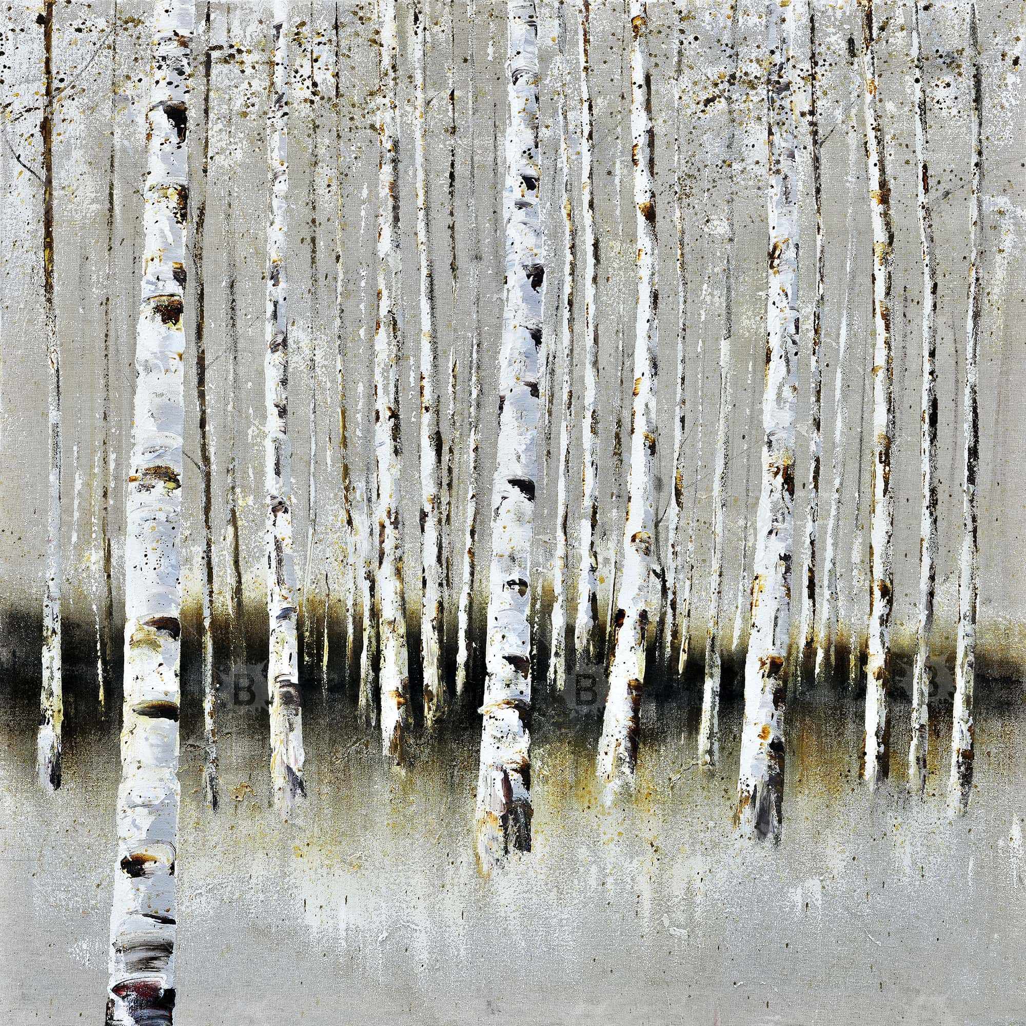 Winter forest landscape