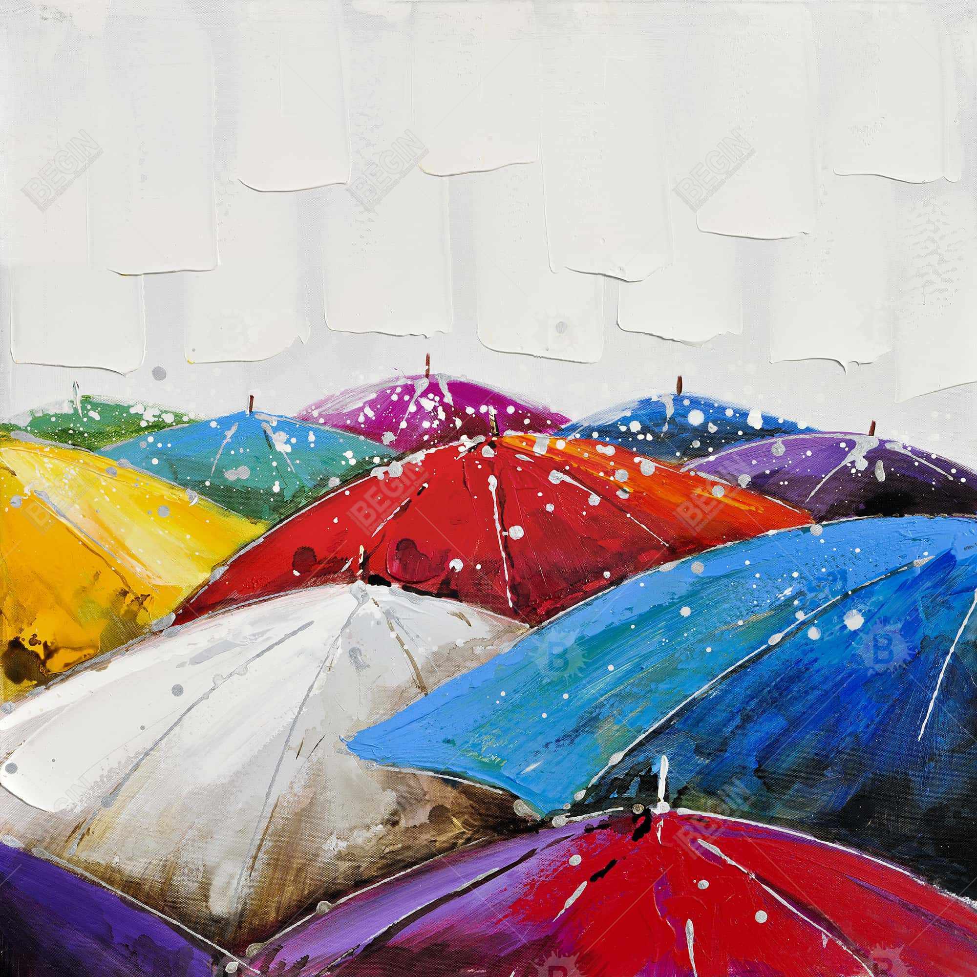 Parapluies colorés