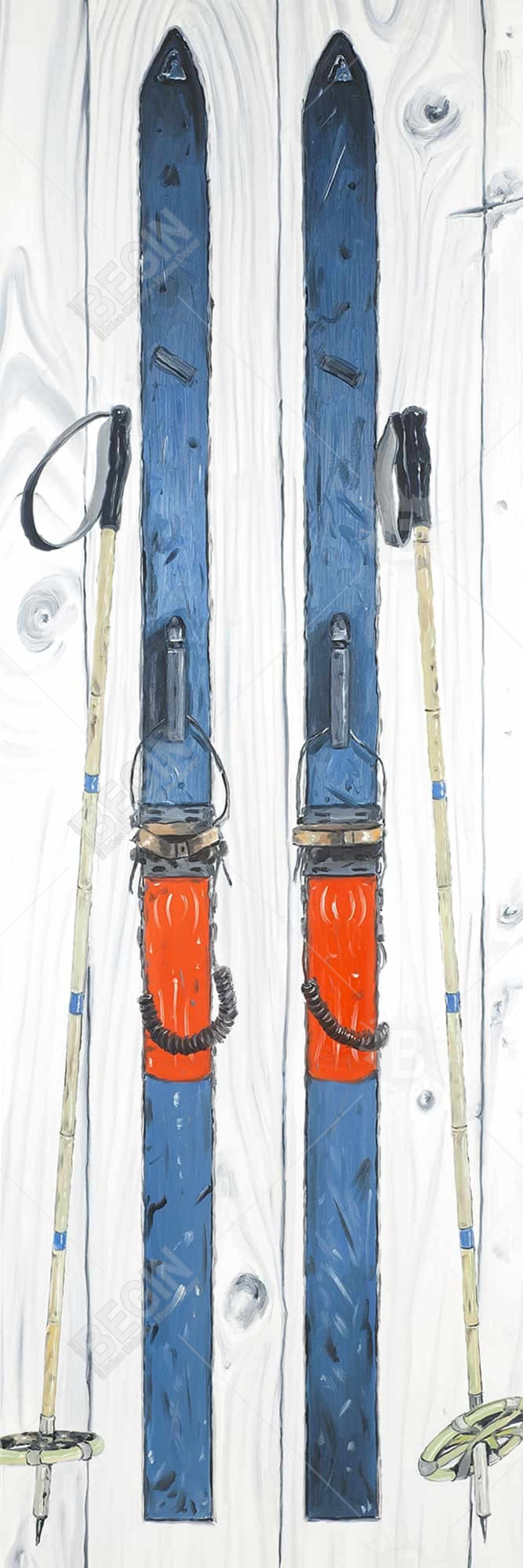 Ski blue vintage