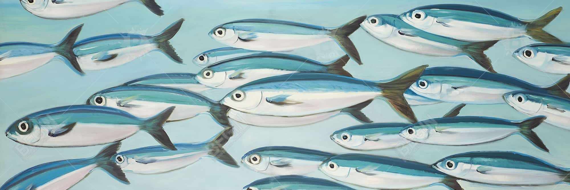 Small fish of caesio caerulaurea
