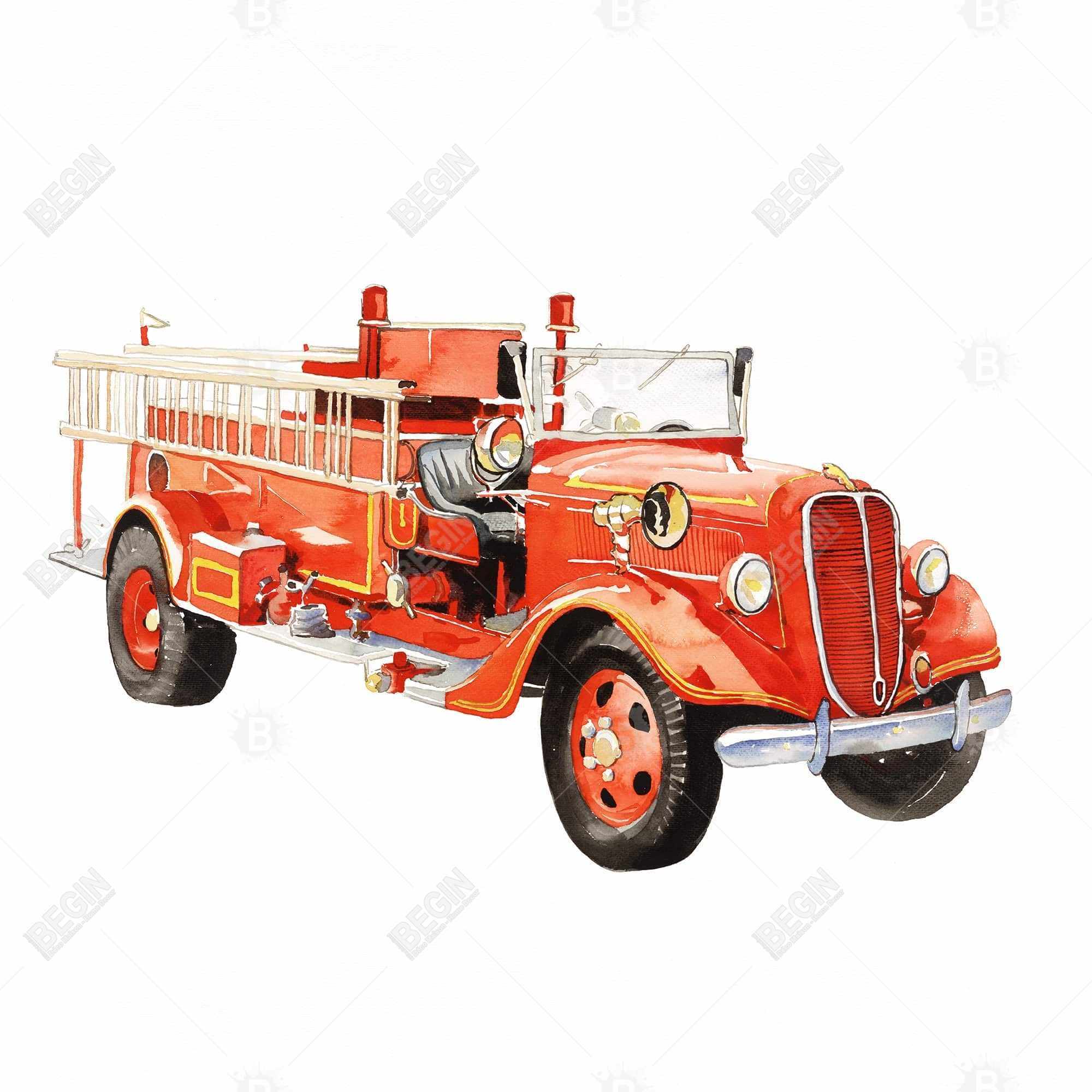 Camion de pompier vintage