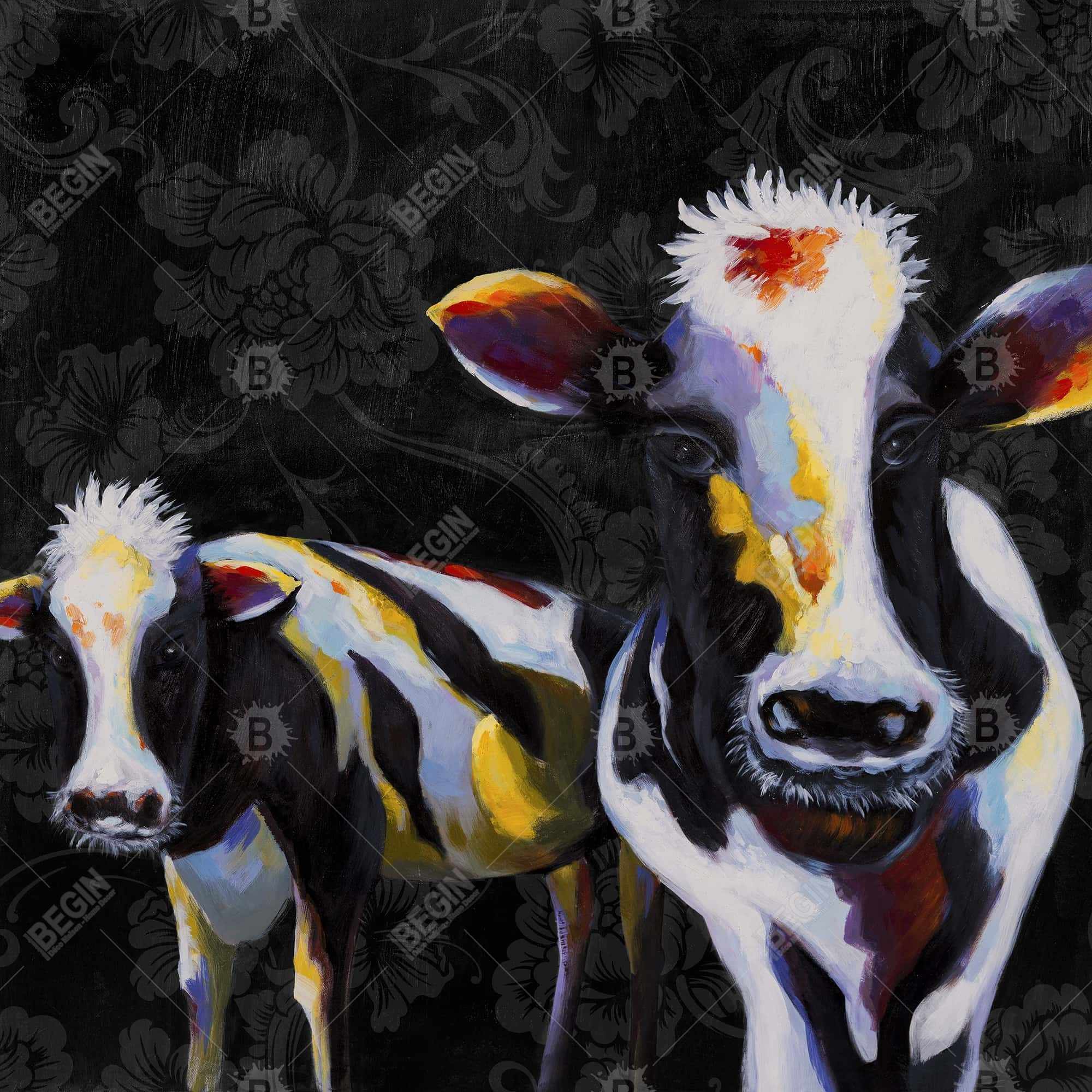 Two funny cows victorian