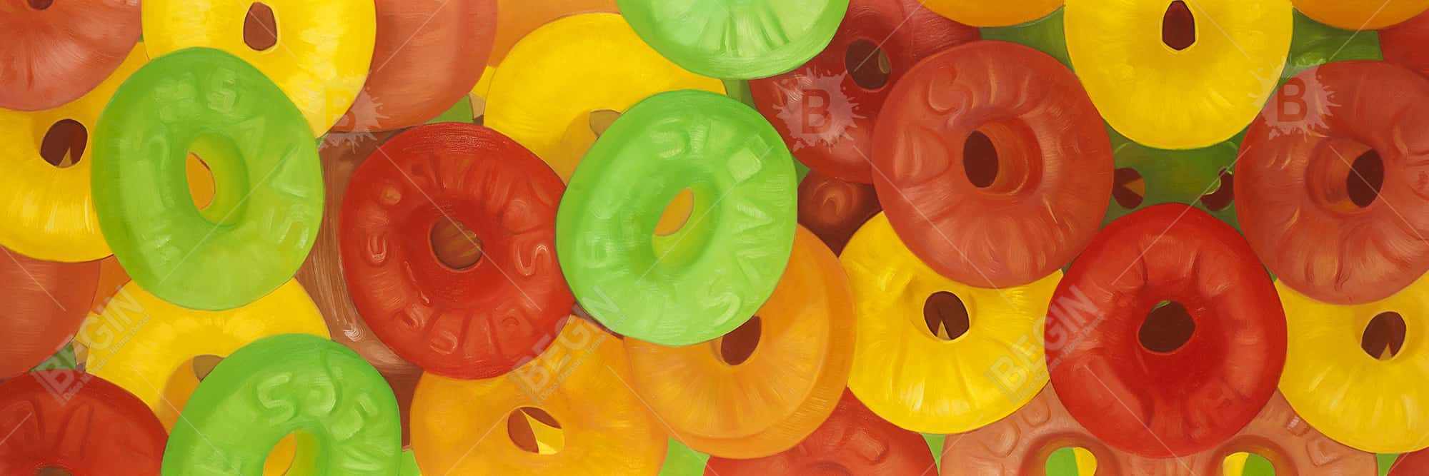 Colorful jujubes