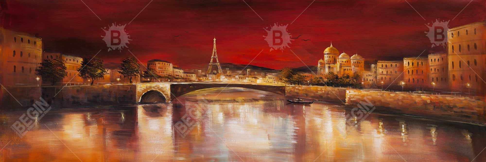 Paris by red dawn