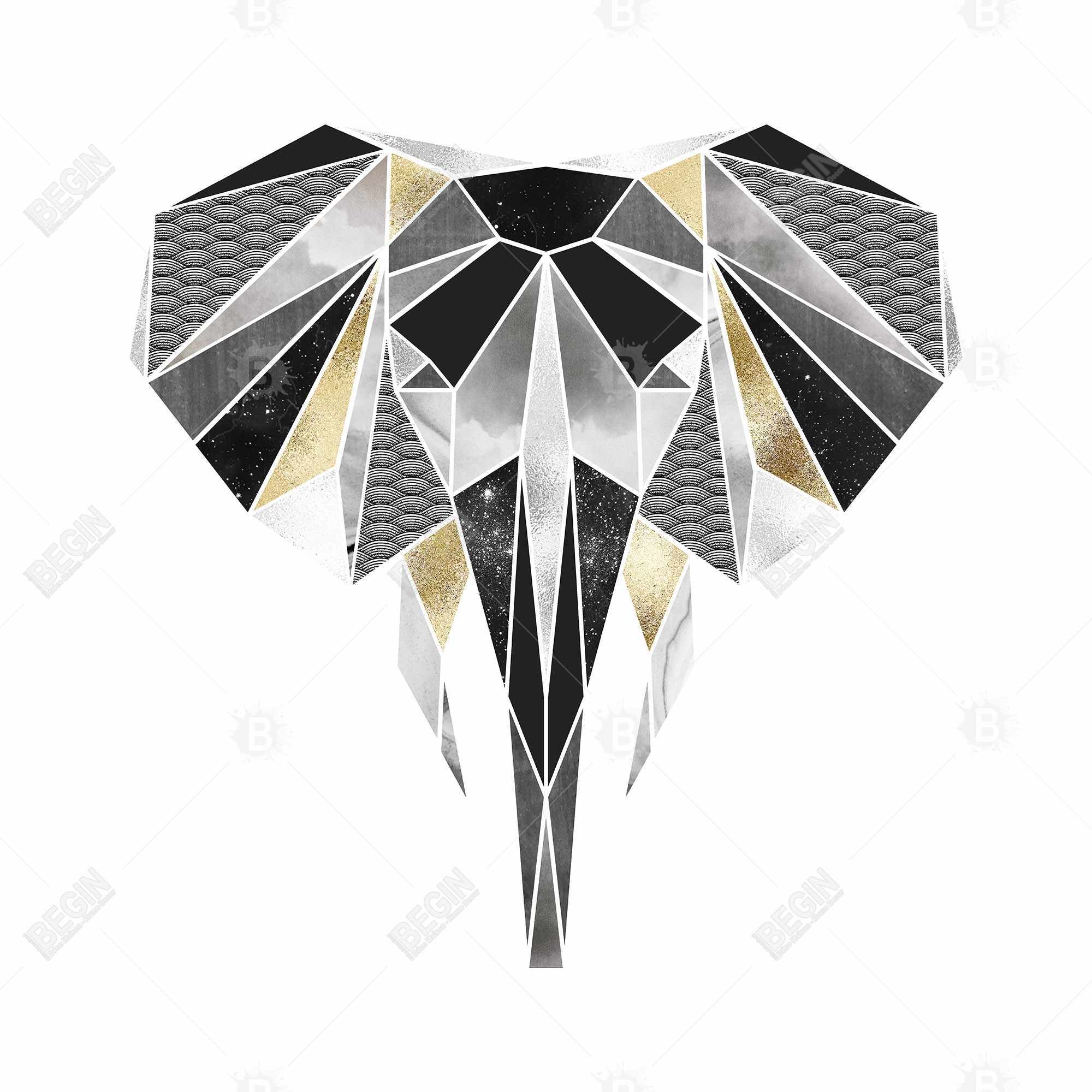 éléphant géométrique