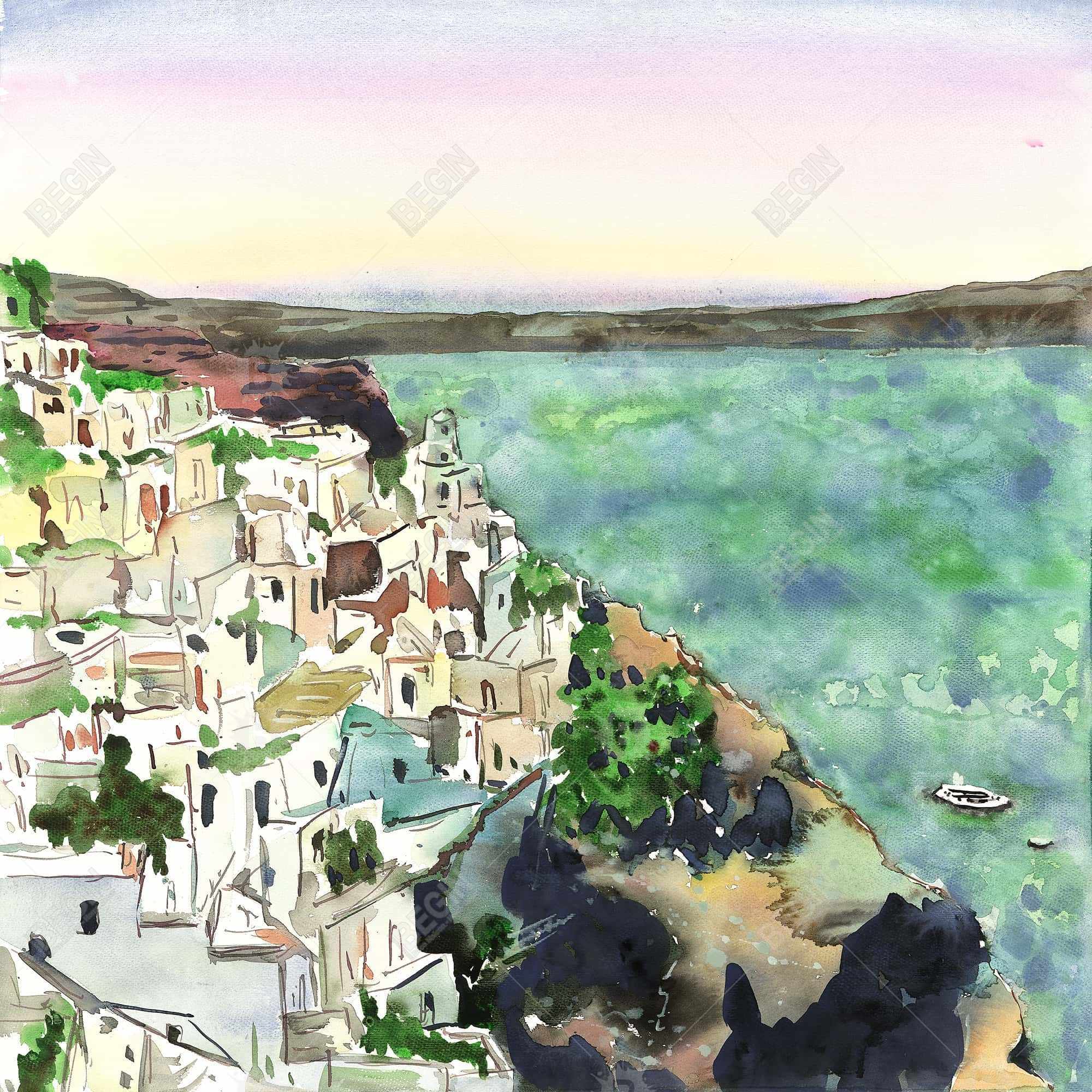 Paysage de la crète