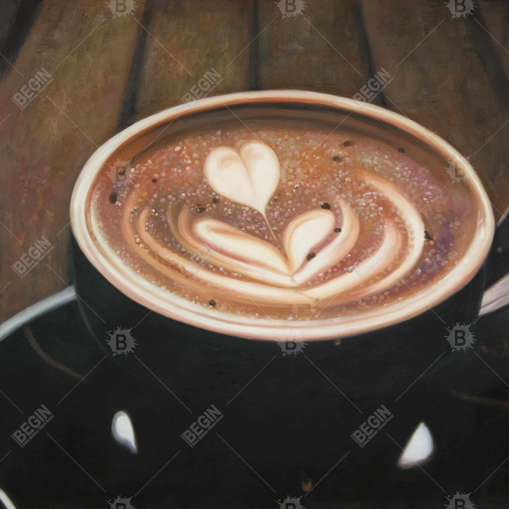Artistic cappuccino