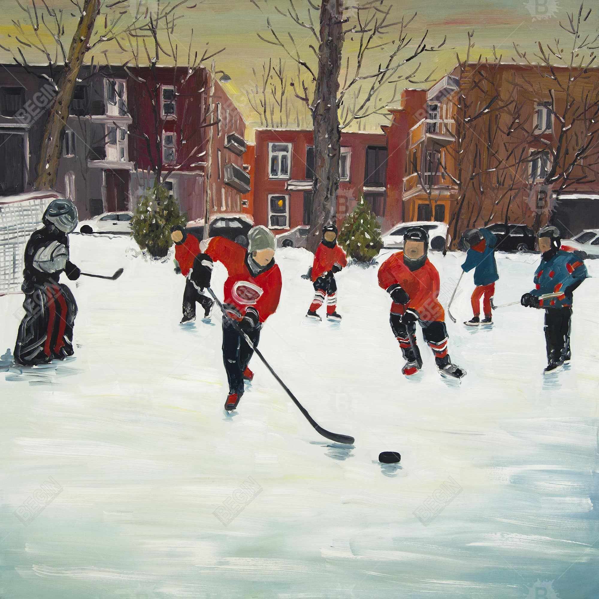 Jeunes joueurs de hockey