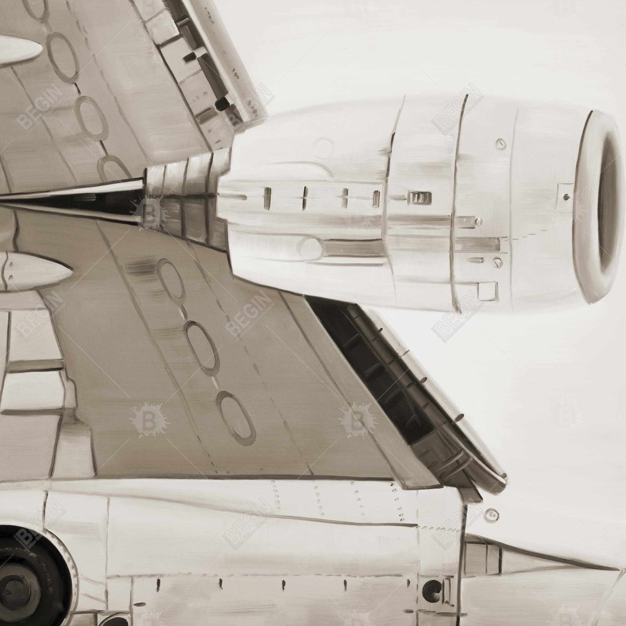 Dessous d'avion
