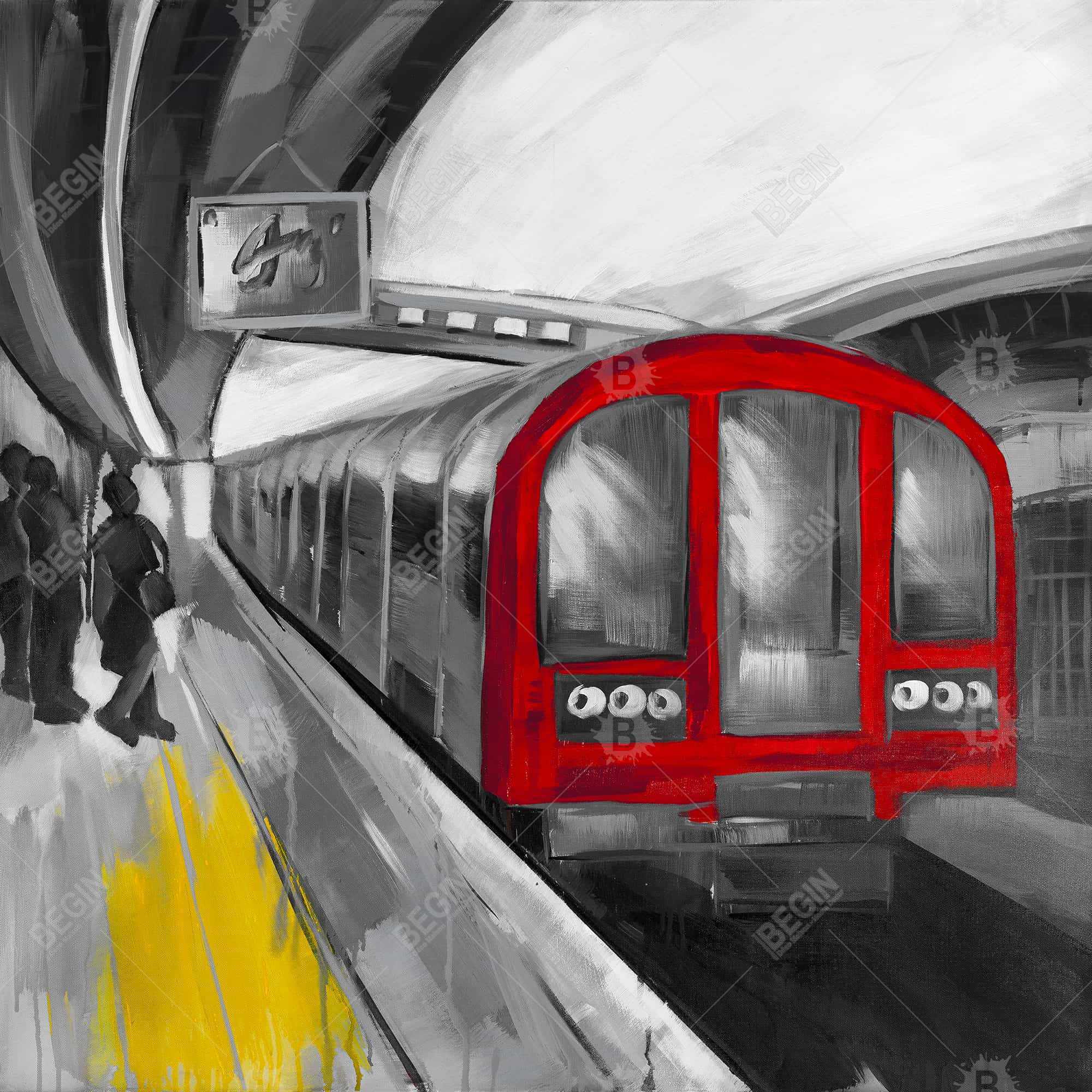 Waiting subway