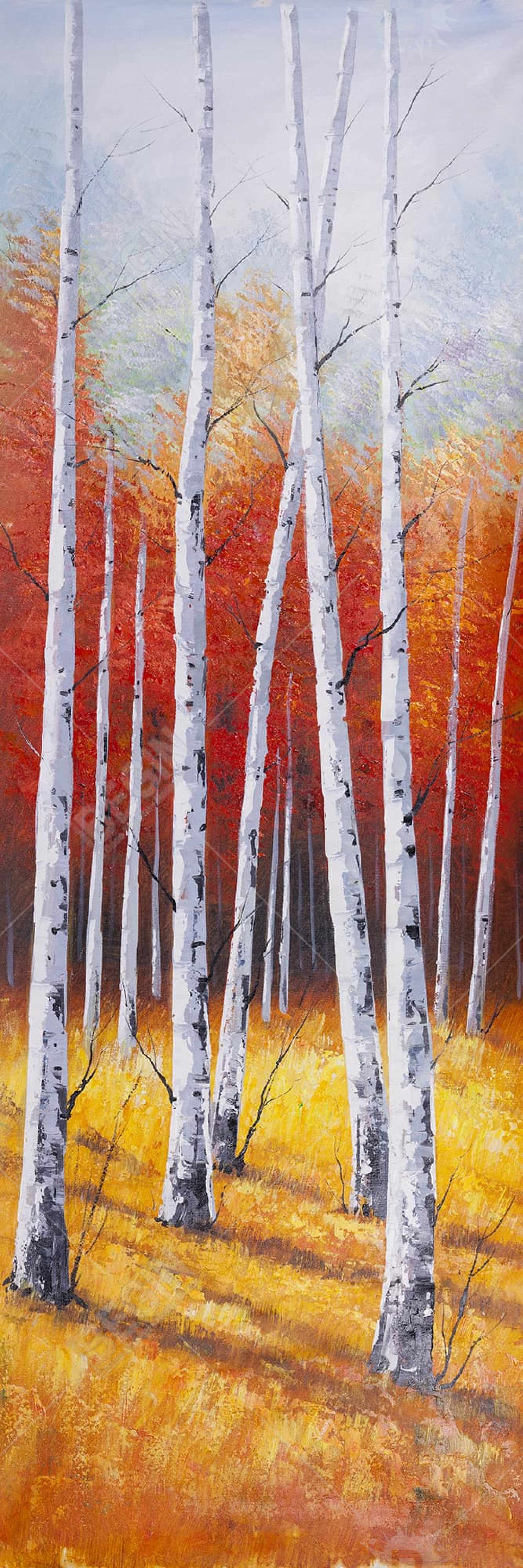 Paysage de forêt d'automne