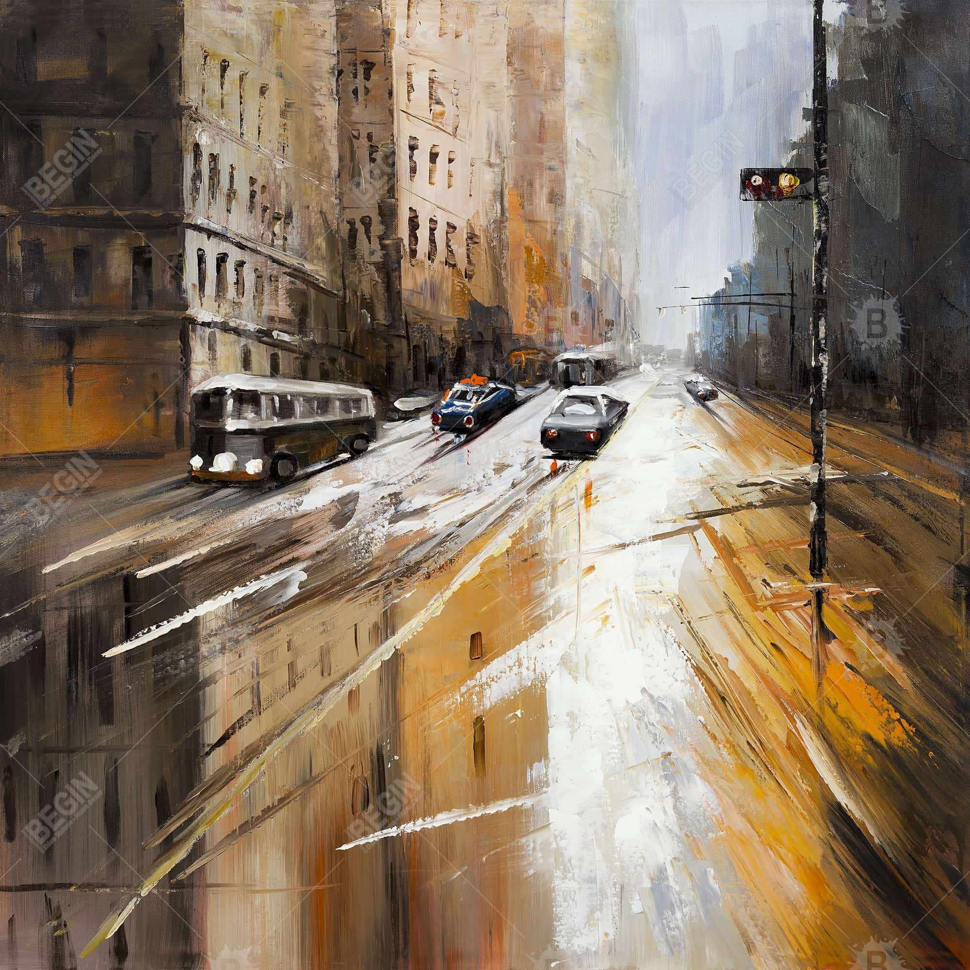 Abstract city street